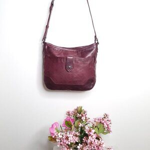 FRYE Melissa Button Crossbody Bag - Brown In Cognac
